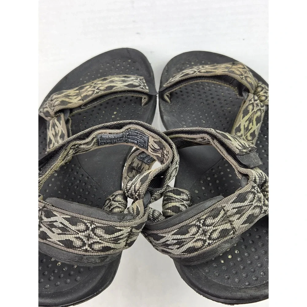Teva Hurricane 3 Mens Sandals 12 Gray Geometric Walking Sport Casual Beach